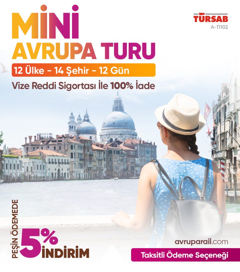 3 - 14 Ağustos | Mini Avrupa Turu