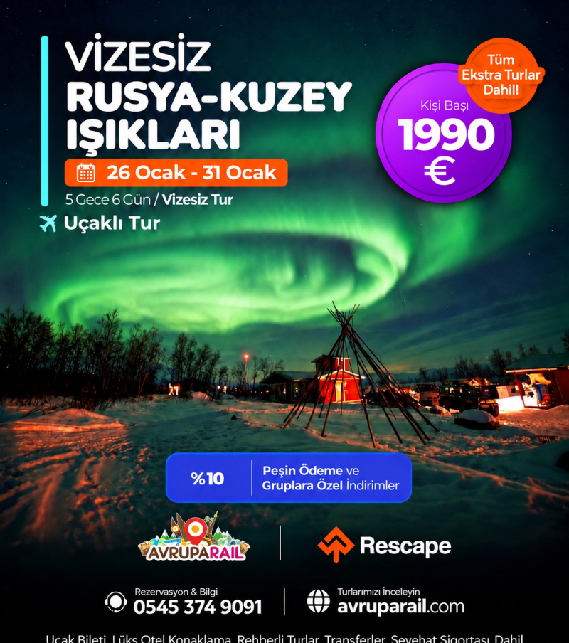 Kuzey Işıkları Turu & Büyük Rusya